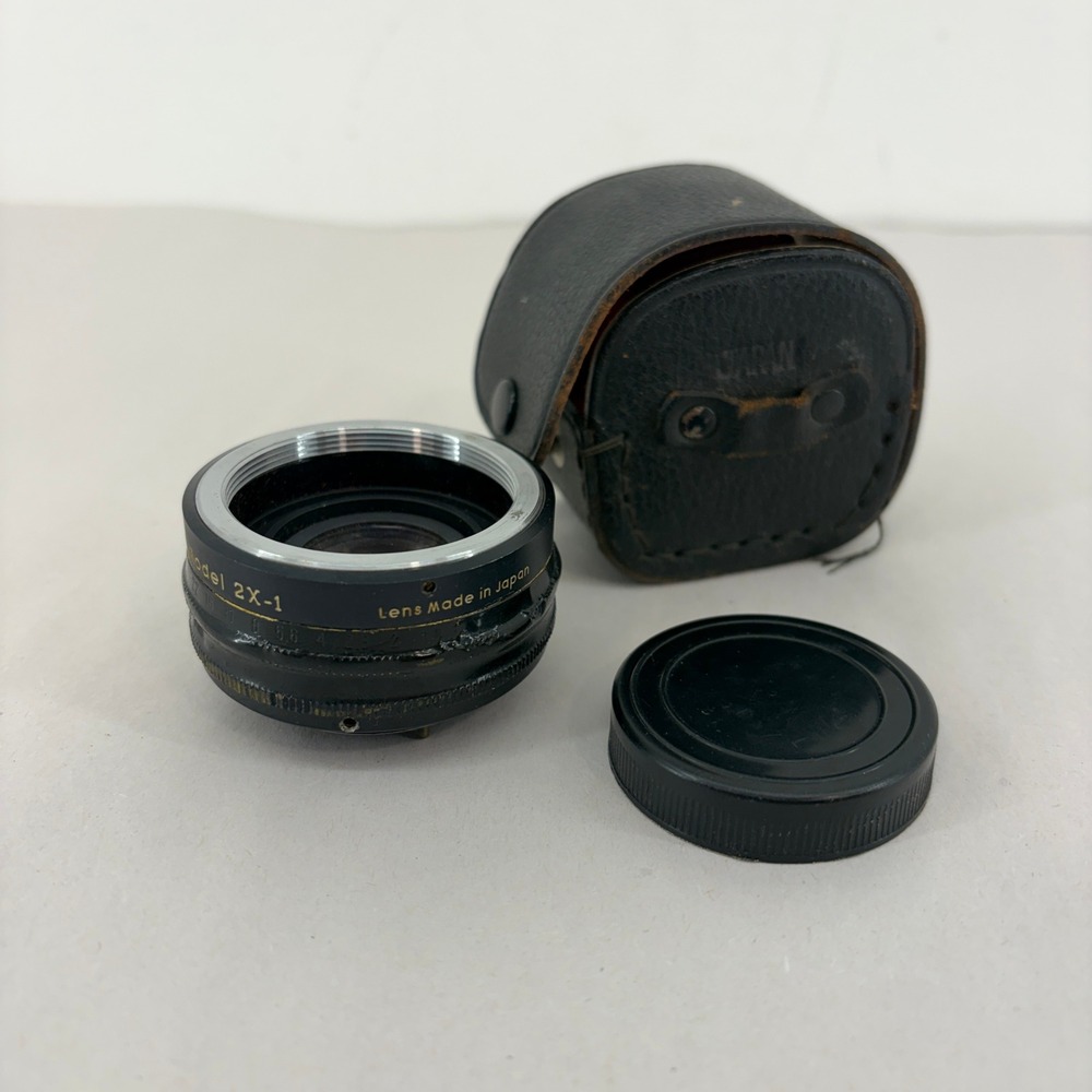Vivitar Auto 2x Custom Tele-Converter‎ Lens Model 2X-1 Made in Japan with Case